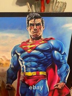 SUPERMAN movie HUSH Victor GARDUNO SOLD OUT AP 38/38 ART print PAINTING Canvas