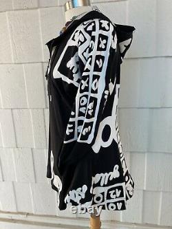 Sale. Art To Wear. The Sold Out Exquisite Rundholz Letters Black Jacket Sz M