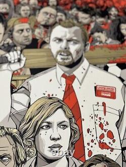 Shaun Of The Dead Tyler Stout S/N Sold Out Limited Edition Only 710 Made Mondo