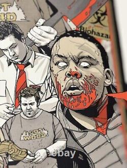 Shaun Of The Dead Tyler Stout S/N Sold Out Limited Edition Only 710 Made Mondo