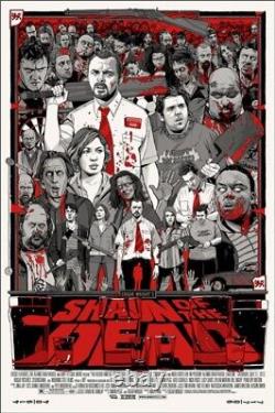 Shaun of the dead by Tyler Stout Variant Rare Sold out Mondo print