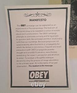 Shepard FAIREY Obey Giant Democracidal Tendencies Limted Edition Of 300 Sold Out