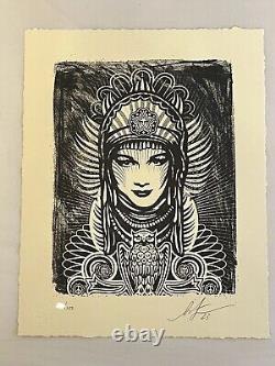 Shepard Fairey Peace Goddess Letterpress Rare Limited Print Icon Sold Out /250