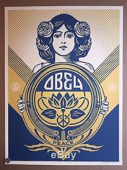 Shepard Fairey Print S/N Obey Holiday Edition Poster Sold Out Kaws Banksy FAILE
