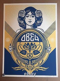 Shepard Fairey Print S/N Obey Holiday Edition Poster Sold Out Kaws Banksy FAILE