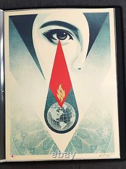 Shepard fairey tear flame sn print sold out