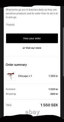 ShoeUzi OFF-WHITE CHICAGO 1s LE 300 SOLD OUT (ART SCULPTURE) CONFIRMED