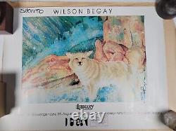 Shonto Wilson Begay Very Rare Sold Out Signed and numbered Coyote Litho 1983