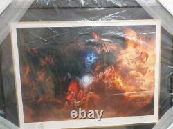 Sideshow Art Print Hulkbuster by Fabian Schlaga & Erwin Papa Framed SOLD OUT