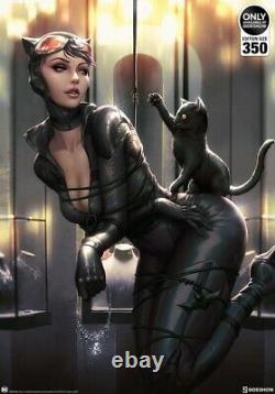 Sideshow Catwoman All Tied Up Fine Art Print by Kendrick Ltd Signed NEW SOLD OUT