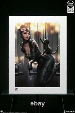 Sideshow Catwoman All Tied Up Fine Art Print by Kendrick Ltd Signed NEW SOLD OUT