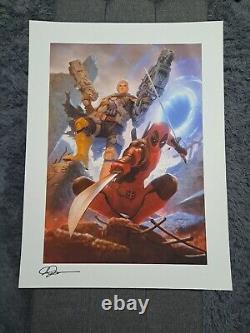 Sideshow Collectibles Deadpool and Cable Premium Art Print Unframed. Sold Out