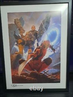 Sideshow Collectibles Deadpool and Cable Premium Art Print Unframed. Sold Out