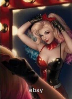 Sideshow Harley Quinn #1 DC Comics Art Print Unframed / Sold Out! Vhtf Rare