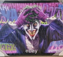 Sideshow The Joker Exclusive Canvas Print Only 50 Ww / Sold Out / Vhtf / Rare