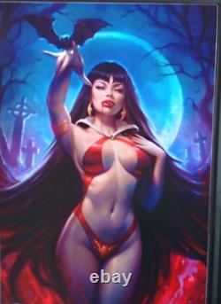 Sideshow Vampirella Art Print / Very Limited Only 50 Wwide /sold Out /alum/rare