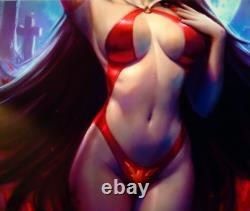 Sideshow Vampirella Art Print / Very Limited Only 50 Wwide /sold Out /alum/rare