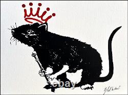 Signed Blek Le Rat'The King' Print LE300 CONFIRMED ORDER? SOLD OUT