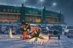 Sold Out The diehards By don kloetzke Green Bay Packers art piece Signed