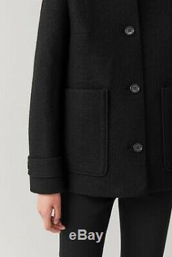 Sold out COS Boiled Wool Jacket/Coat in black. UK6, EU32 BNWT. Minimal, arket, acne