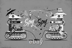 Spy vs. Spy By DKNG Rare sold out Mondo screen print