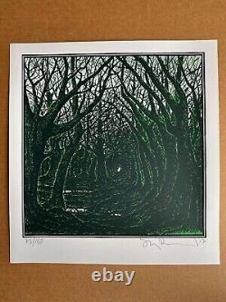 Stanley Donwood'Secret Green Wood' Screen Print, Ed 73/169 Pristine Sold Out