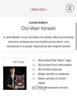Star Wars'Obi-Wan Kenobi' SOLD OUT Limited Edition DISPLATE 811/1000