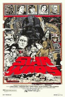 Star wars by Tyler Stout Regular Set of 3 prints Rare Sold out Mondo print