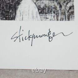 Stickymonger 2021 SIGNED Print SOLD OUT Allouche Gallery Postcard Show Card