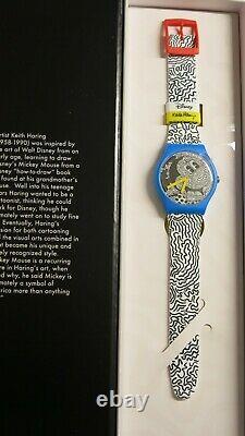 Swatch Art Special X Haring X Eclectic Mickey Suoz 336 Limited And Sold Out Nib