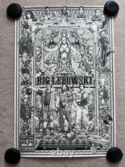 THE BIG LEBOWSKI Ise Ananphada SOLD OUT RARE Keyline Variant Print #62/85 Mondo