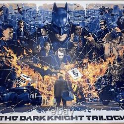 THE DARK KNIGHT TRILOGY LTD. ED. #'D SOLD OUT PRINT (by GABZ) BNG NYC