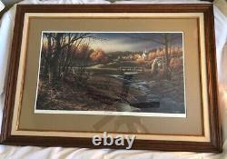 Terry Redlin Indian Summer Sold-Out, Limited-Edition, Signed w COA, Framed