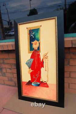 The Art of Dr Seuss Wisdom of the Orient Cat Sold Out Framed Ted Geisel