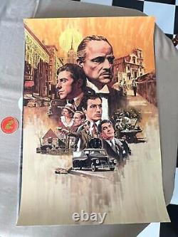 The Godfather (Paul Mann) RARE Signed Giclee Art Print SOLD OUT #xx/30 Mondo