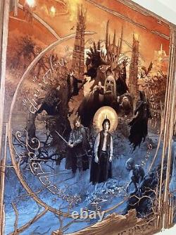 The Lord Of The Rings Triptych Print 2020 #'d GABZ 20 Color Silkscreen! Sold Out