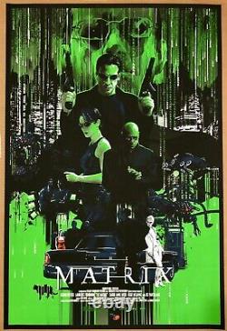 The Matrix Green Variant Screen Print By Vance Kelly #74/75 Only Sold Out