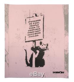 The Real Not Not Banksy Sold Out April Fools Signed Screen Print With Coa #/300