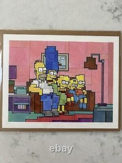 The Simpsons On The Couch. Adam Lister Limited Edition Print. Sold Out. Unopened