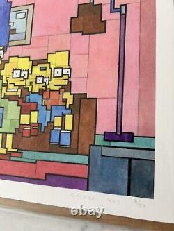 The Simpsons On The Couch. Adam Lister Limited Edition Print. Sold Out. Unopened