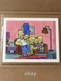 The Simpsons On The Couch. Adam Lister Limited Edition Print. Sold Out. Unopened