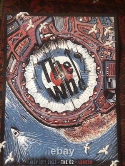 The Who O2 Arena London 2023 UK Poster 18x24. Sold Out. Hologram. 134/150