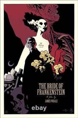 The bride of Frankenstein by Mike Mignola Rare Sold Out Mondo Print