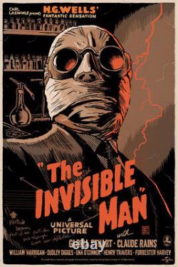 The invisible man by Francesco Francavilla Rare sold out Mondo print