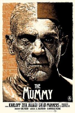 The mummy by Elvisdead Gold Rare Sold out Mondo print