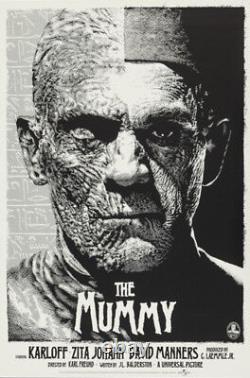 The mummy by Elvisdead Silver Rare Sold out Mondo print