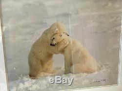 Thomas Mangelsen Polar Bear Hug -Signed/Framed by Gallery SOLD OUT