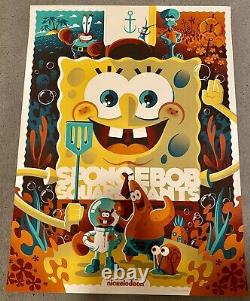 Tom Whalen Spongebob Squarepants REG Mondo 2015 18x24 see pics SOLD OUT