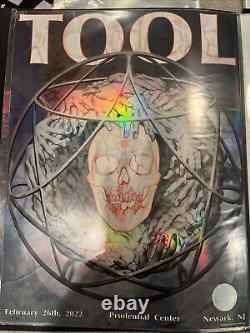 Tool Band Art Rock Concert Poster Newark NJ 2022 Eliza Ivanova Sold Out NM