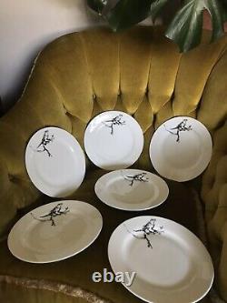 Tracey Emin Set Of Six Sold Out China Plates